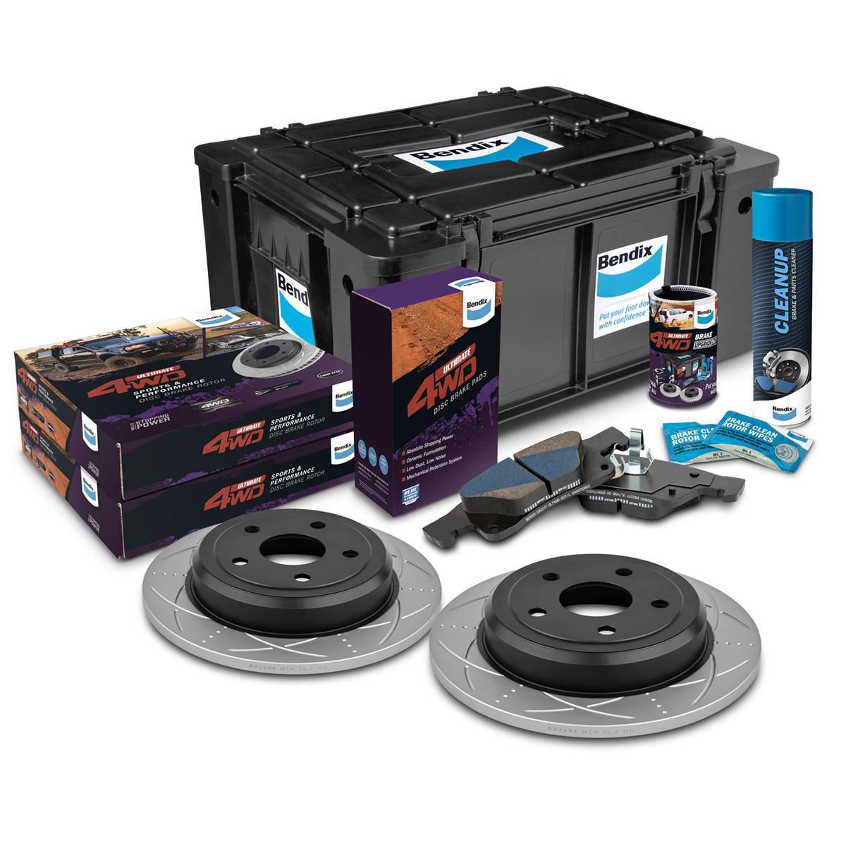 Bendix Ultimate 4x4 Brake Upgrade Kit U4WD-BUK76