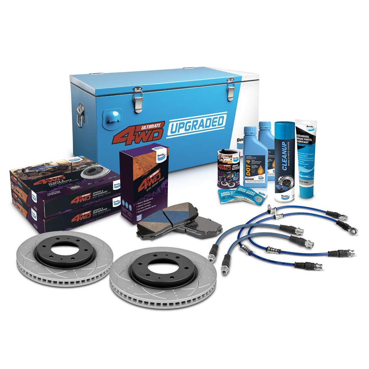 Bendix Ultimate 4x4 Brake Upgrade Kit U4WD-BUK88