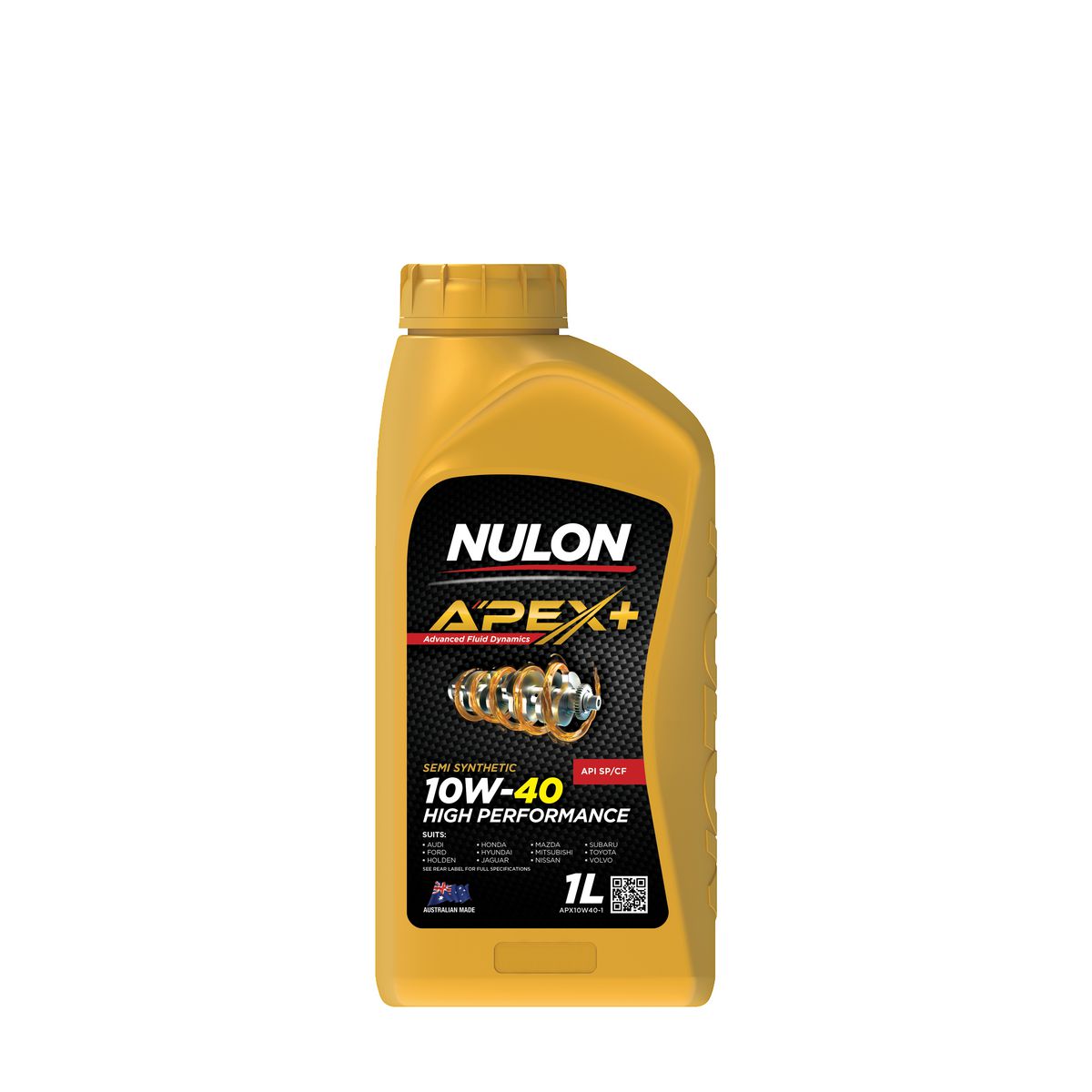 Nulon APEX+ 10W-40 Long Life Performance Engine Oil 1L Semi Synthetic APX10W40-1