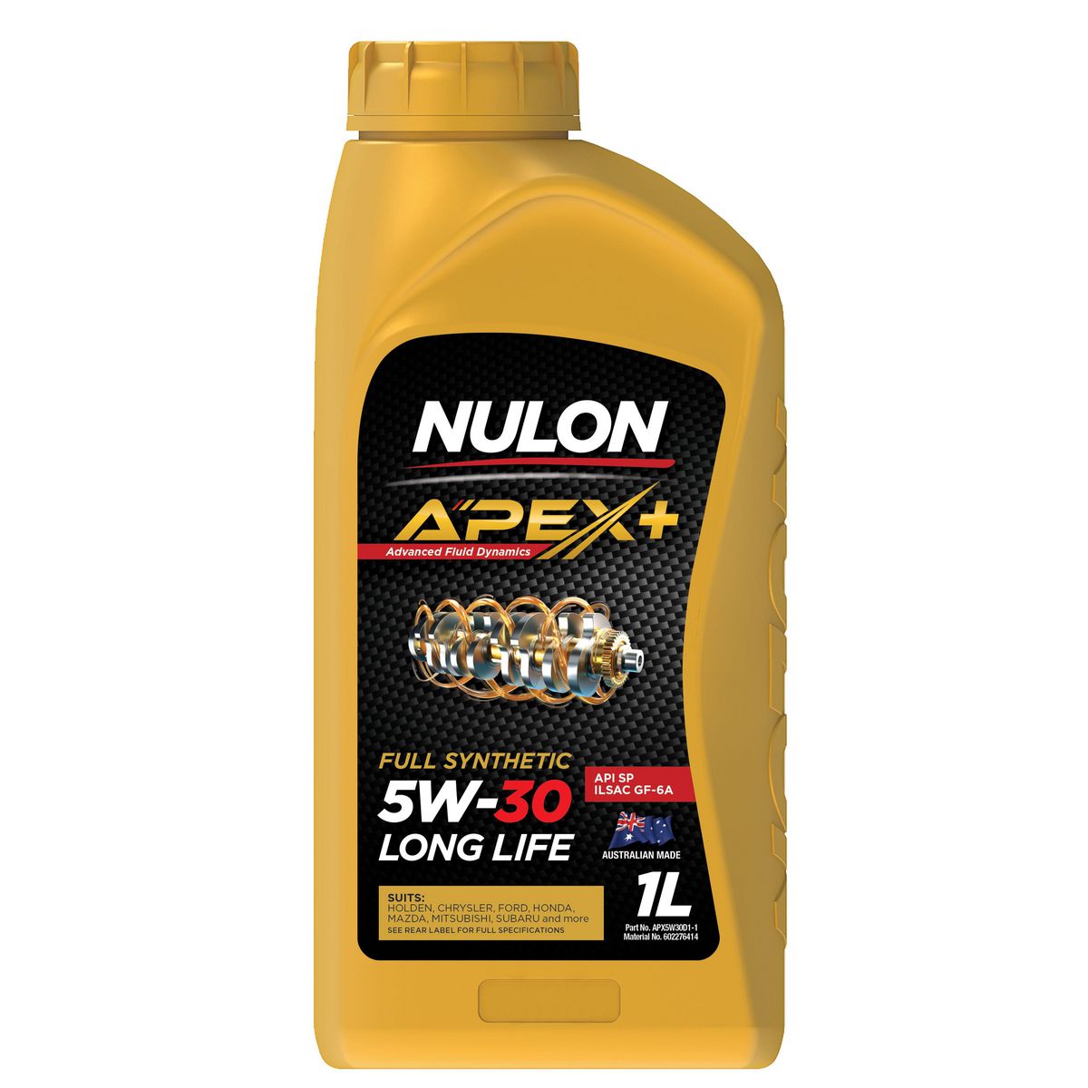 Nulon APEX+ 5W-30 Long Life Engine Oil 1L Full Synthetic APX5W30D1-1