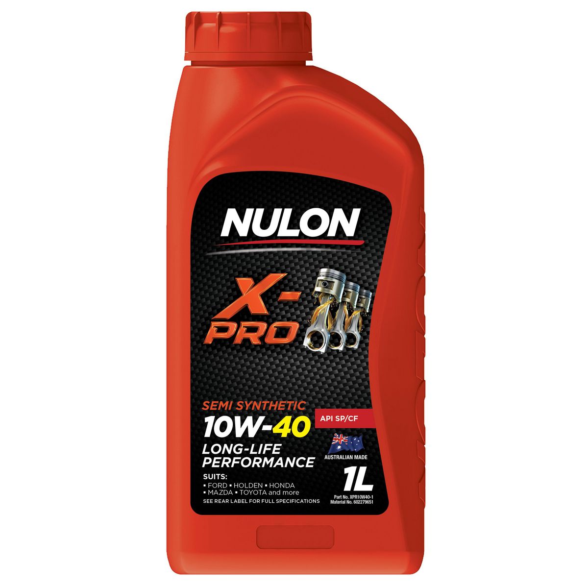Nulon X-PRO 10W-40 Long Life Protection Engine Oil 1L Mineral XPR10W40-1