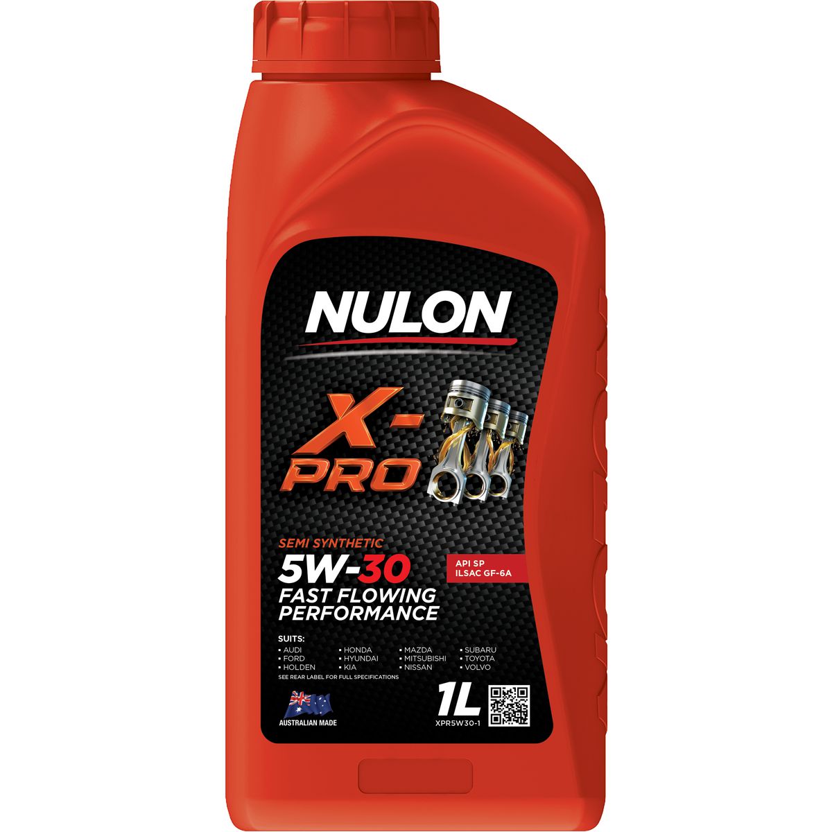 Nulon X-PRO 5W-30 Fast Flowing Performance Engine Oil 1L Semi Synthetic XPR5W30-1