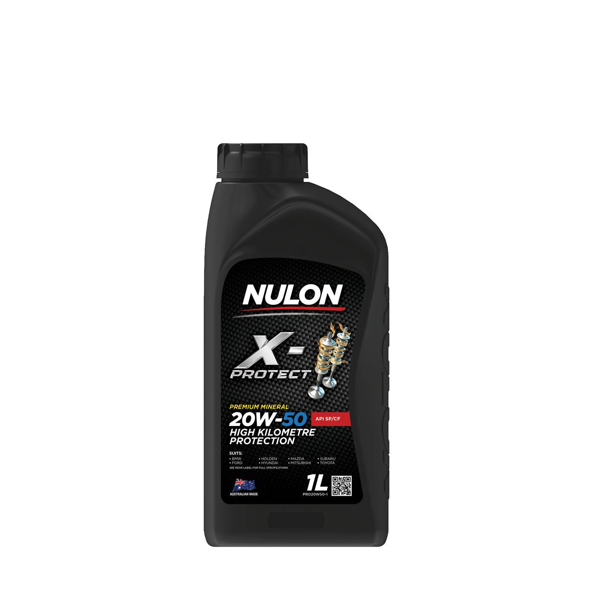 Nulon X-PROTECT 20W-50 High Kilometre Protection Engine Oil 1L Mineral PRO20W50-1