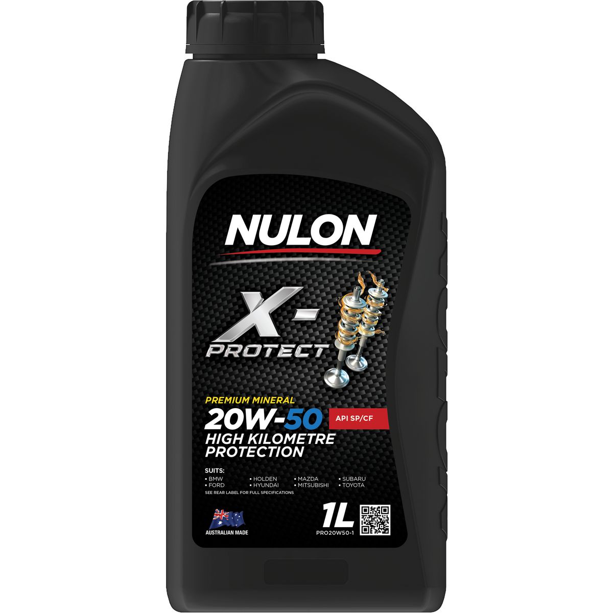 Nulon X-PROTECT 20W-50 High Kilometre Protection Engine Oil 1L Mineral PRO20W50-1