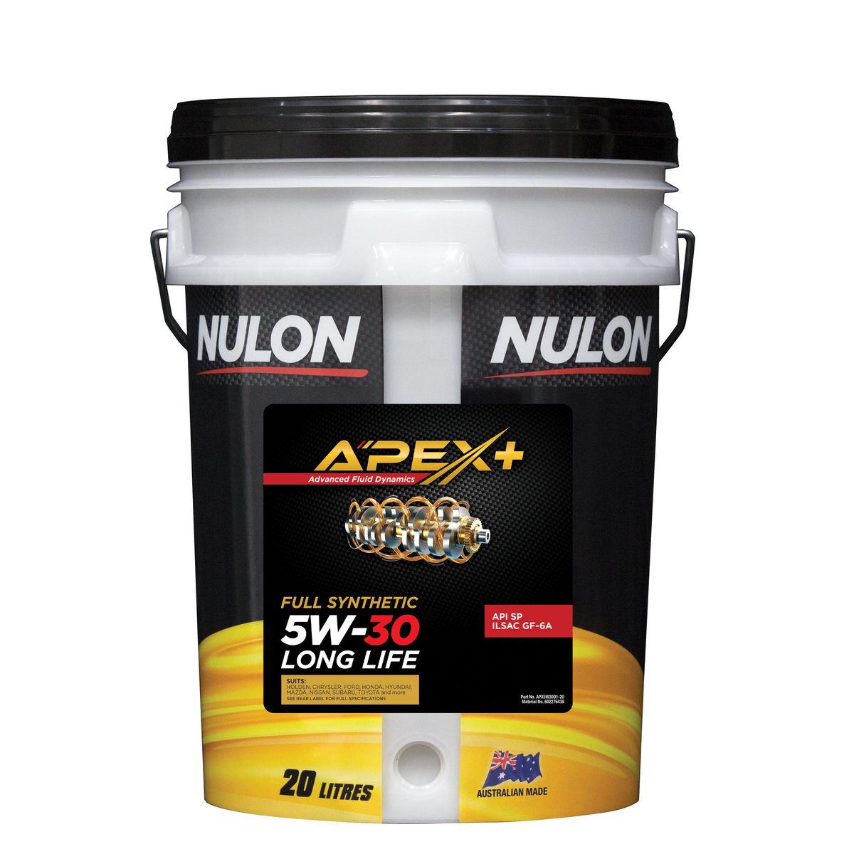 Nulon APEX+ 5W-30 Long Life Engine Oil 20L Full Synthetic APX5W30D1-20