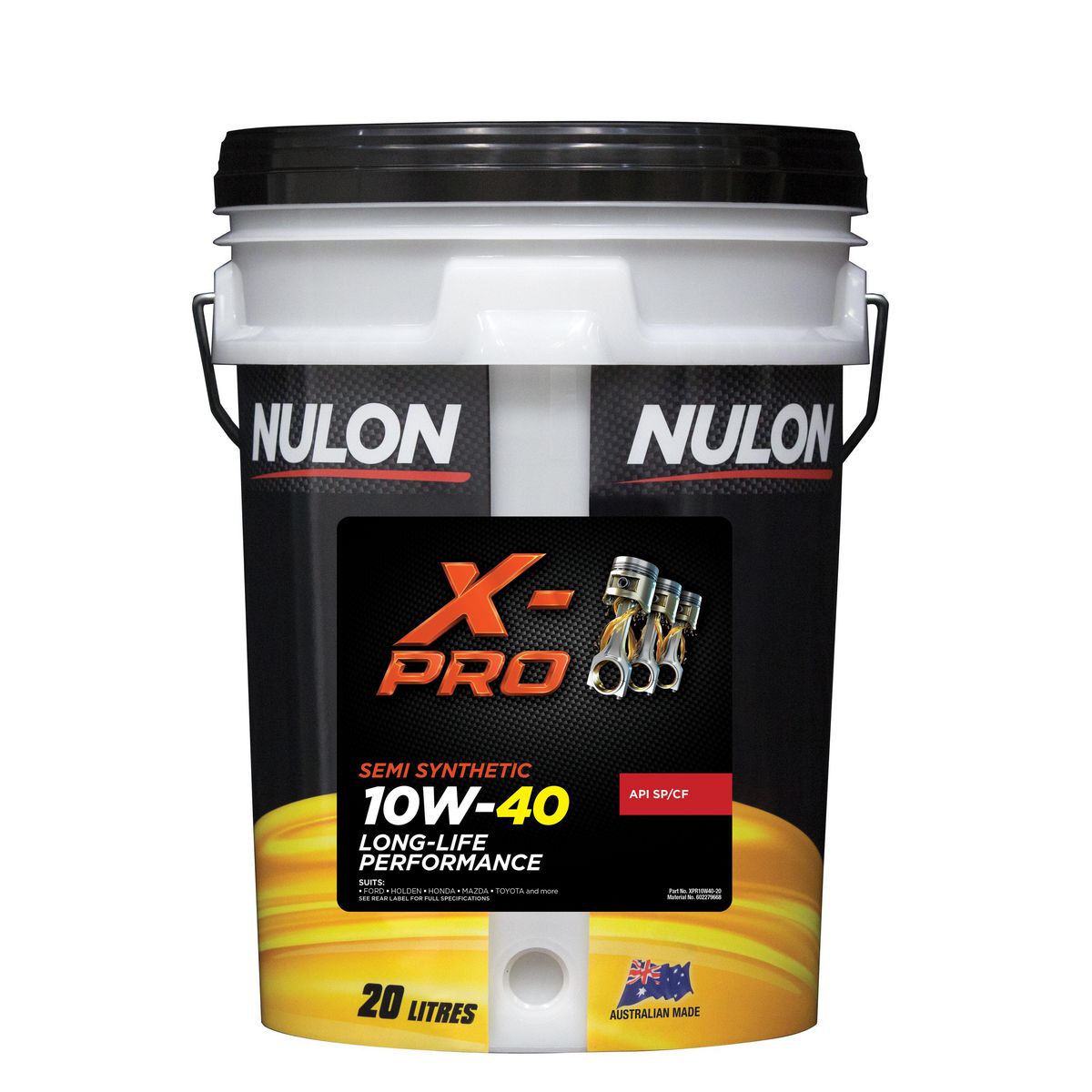 Nulon X-PRO 10W-40 Long Life Protection Engine Oil 20L Mineral XPR10W40-20