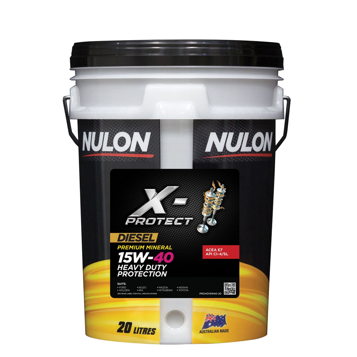 Nulon X-PROTECT 15W-40 Heavy Duty Protection Engine Oil 20L Mineral PROHD15W40-20