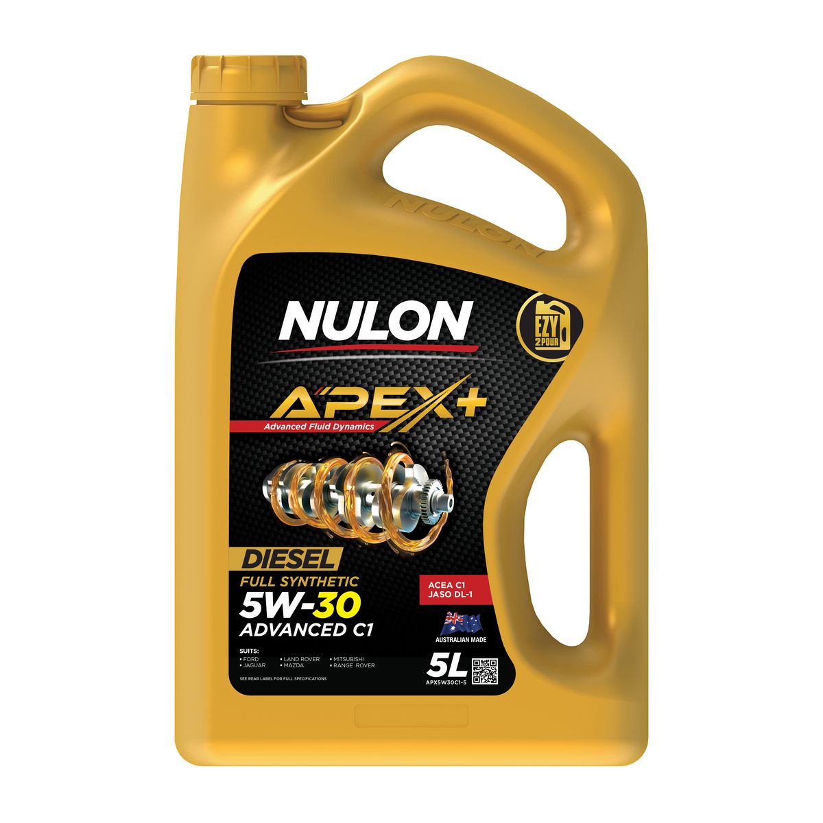 Nulon APEX+ 5W-30 Advanced C1 Engine Oil 5L Full Synthetic APX5W30C1-5