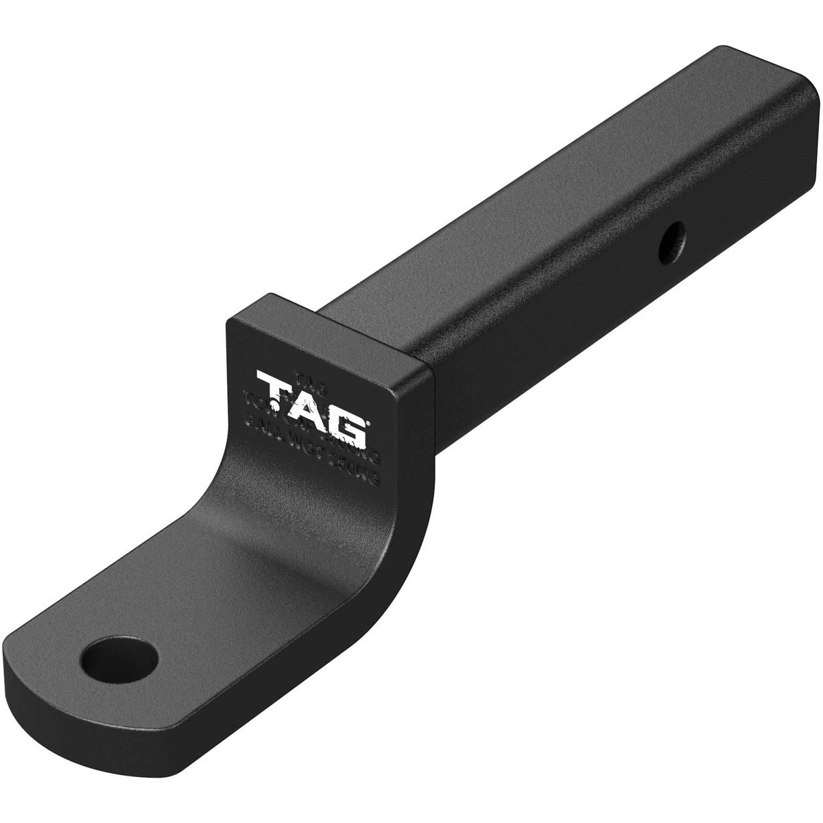 TAG Tow Ball Mount 268mm Long 90 Degree Face 50mm Square Hitch L4240