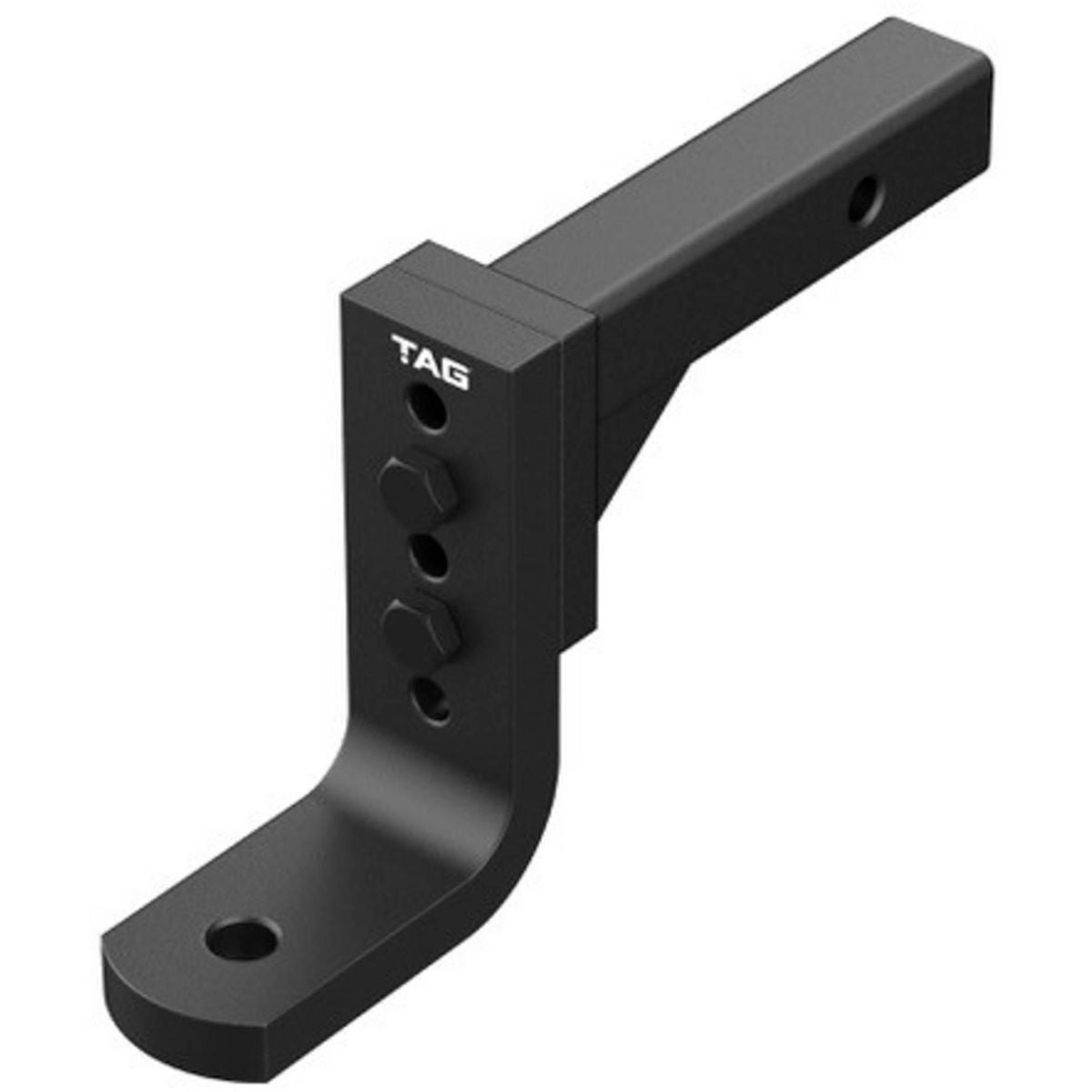 TAG Adjustable Tow Ball Mount 297mm Long 90 Degree Face 50mm Square Hitch L4435