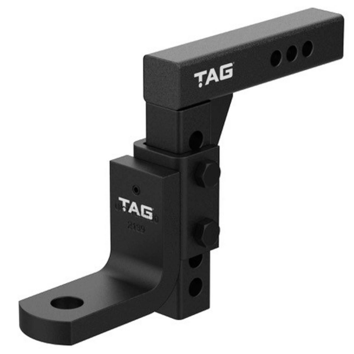 TAG Adjustable Heavy Duty Tow Ball Mount 90 Degree Face 50mm Square Hitch UNTTBM450