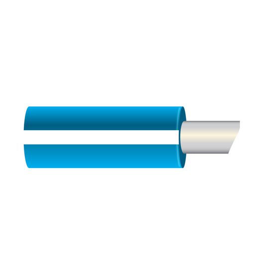 OEX 3mm Single Core Marine Cable, Blue With White Trace, 500M ACX1092/500