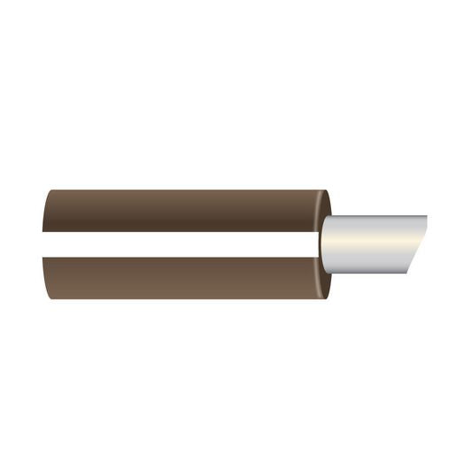 OEX 3mm Single Core Marine Cable, Brown With White Trace, 500M ACX1207/500