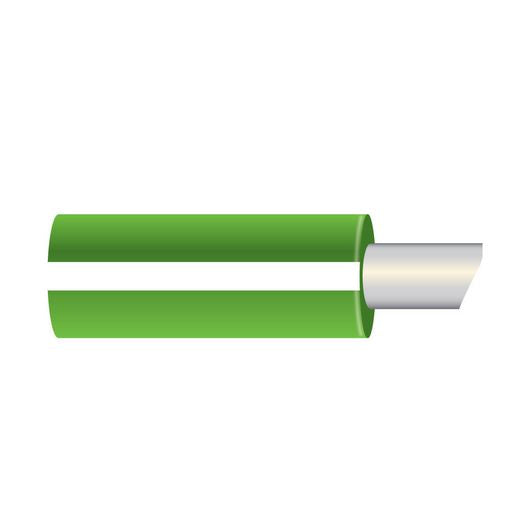 OEX 3mm Single Core Marine Cable, Green With White Trace, 500M ACX1146/500