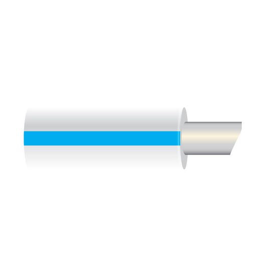 OEX 3mm Single Core Marine Cable, White With Blue Trace, 500M ACX1135/500