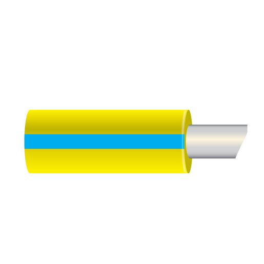 OEX 3mm Single Core Marine Cable, Yellow With Blue Trace, 500M ACX1095/500