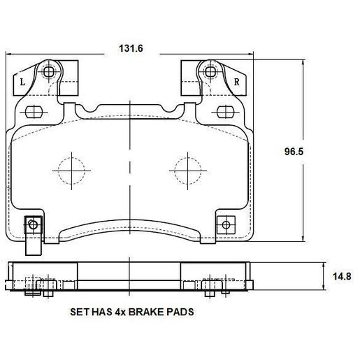 RDA Phantom Ceramic Brake Pads RDC2482