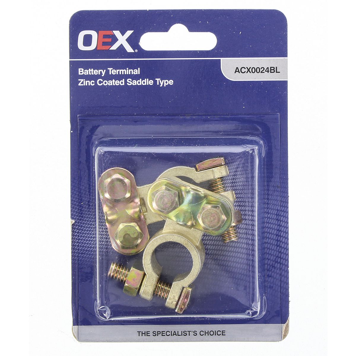 OEX Battery Terminal Saddle Zinc Pair ACX0024BL