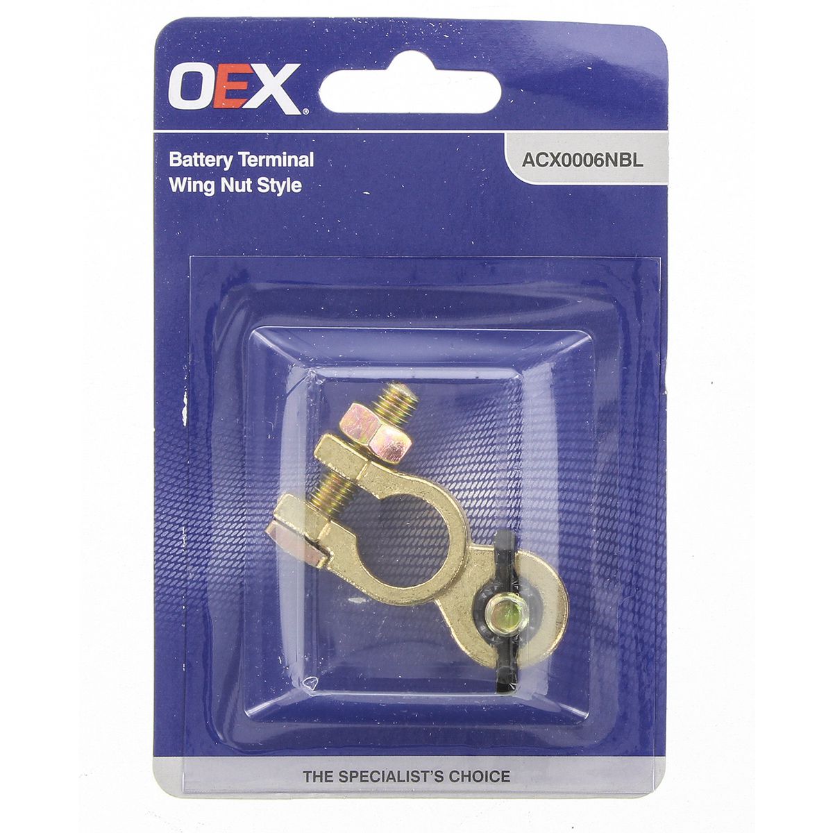 OEX Battery Terminal Wing Nut Negative ACX0006NBL