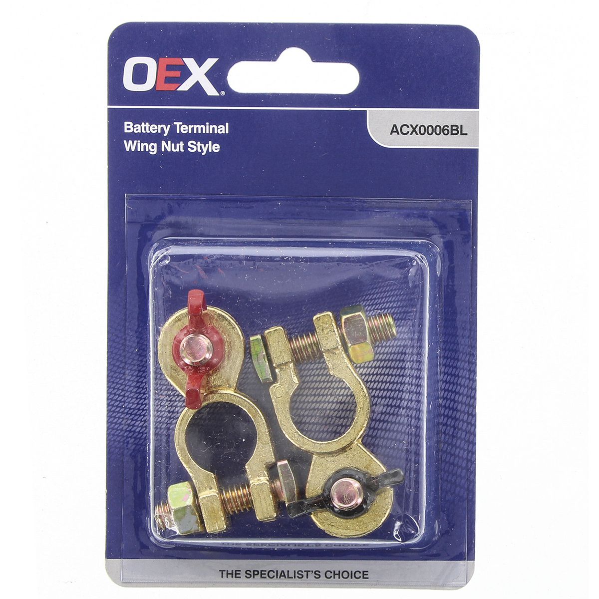 OEX Battery Terminal Wing Nut Pair ACX0006BL