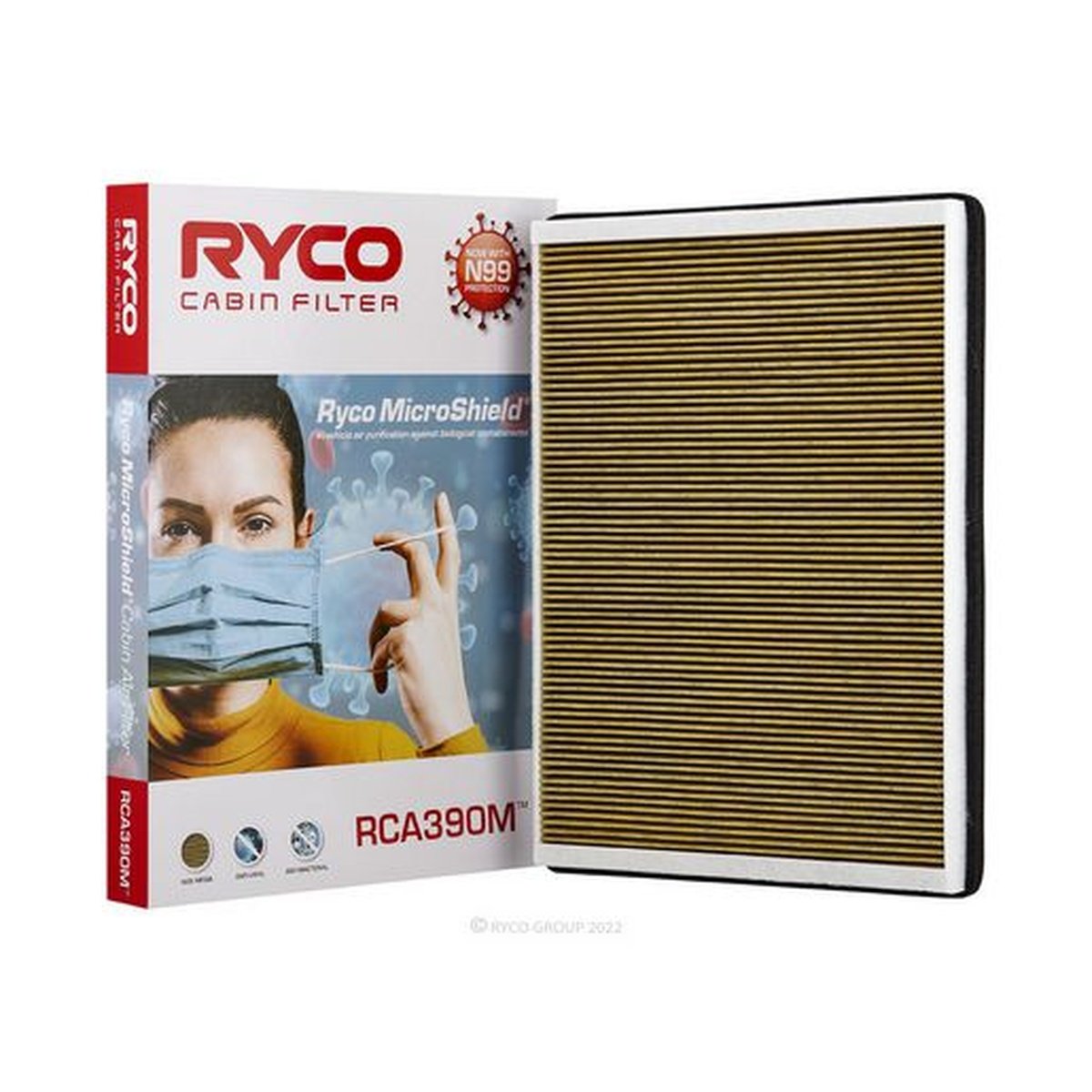 Ryco Microshield N99 Cabin Filter RCA390M