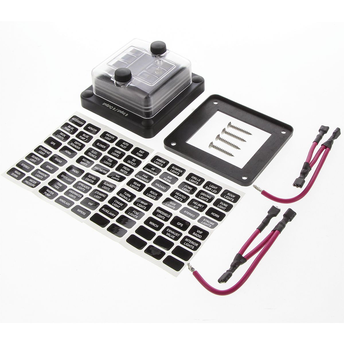 OEX 6 Way Weatherproof Standard Blade Fuse Box ACX5125