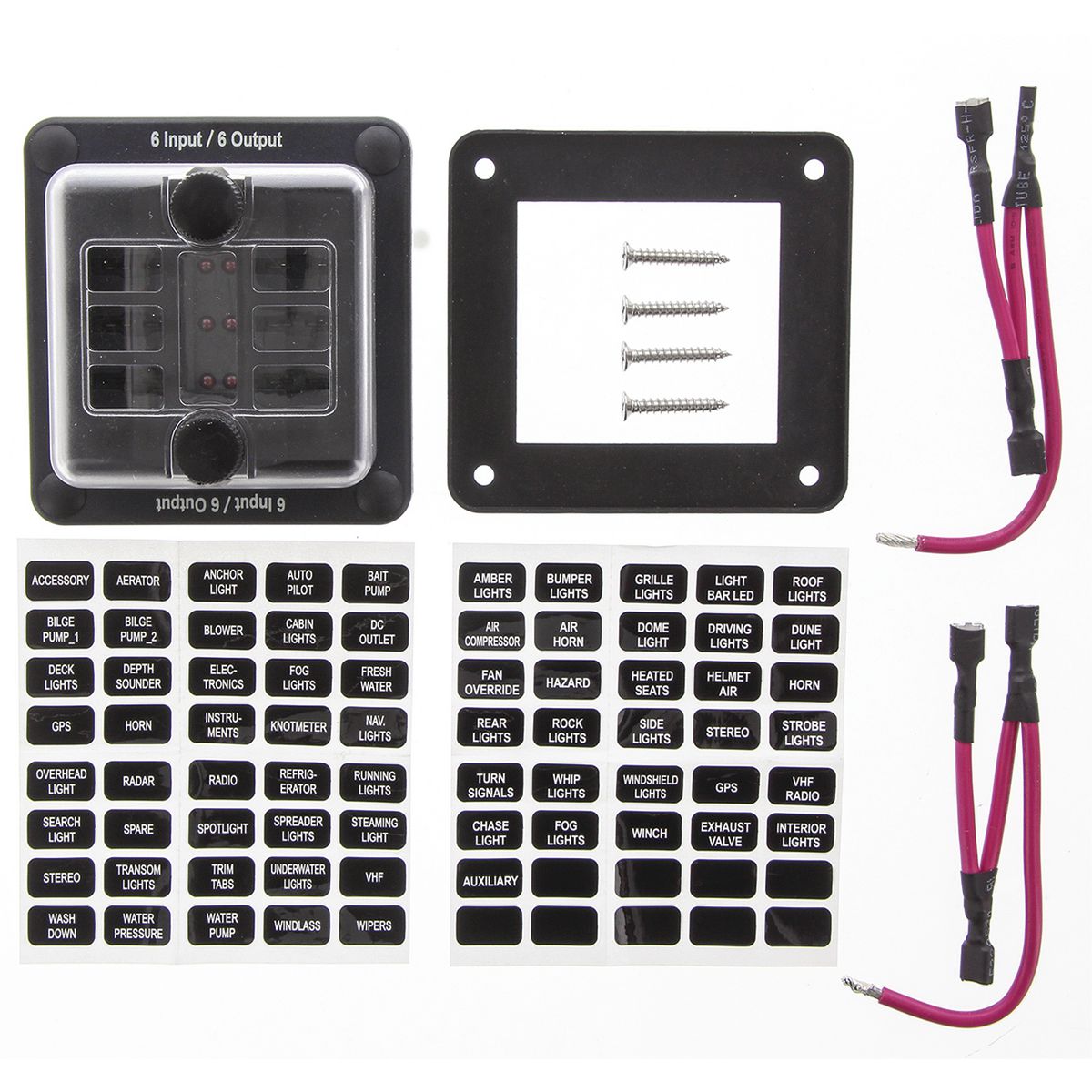 OEX 6 Way Weatherproof Standard Blade Fuse Box ACX5125