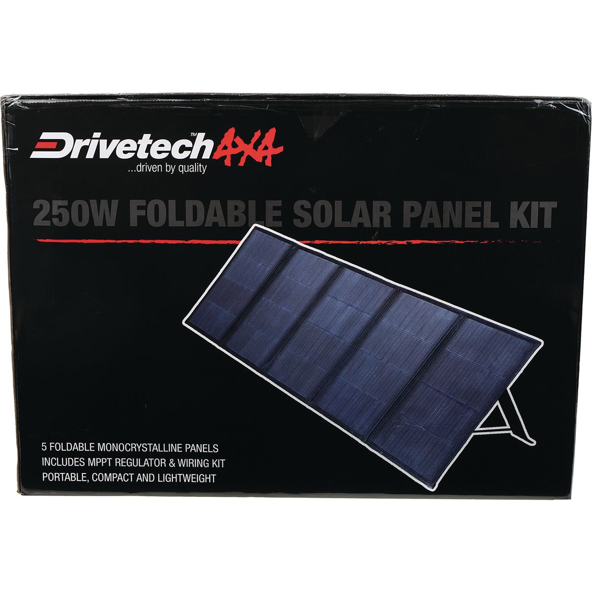 Drivetech 4X4 250W Foldable Solar Kit DTSB250