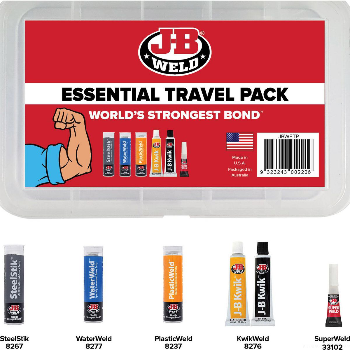 J-B Weld Essential Travel Pack JBWETP