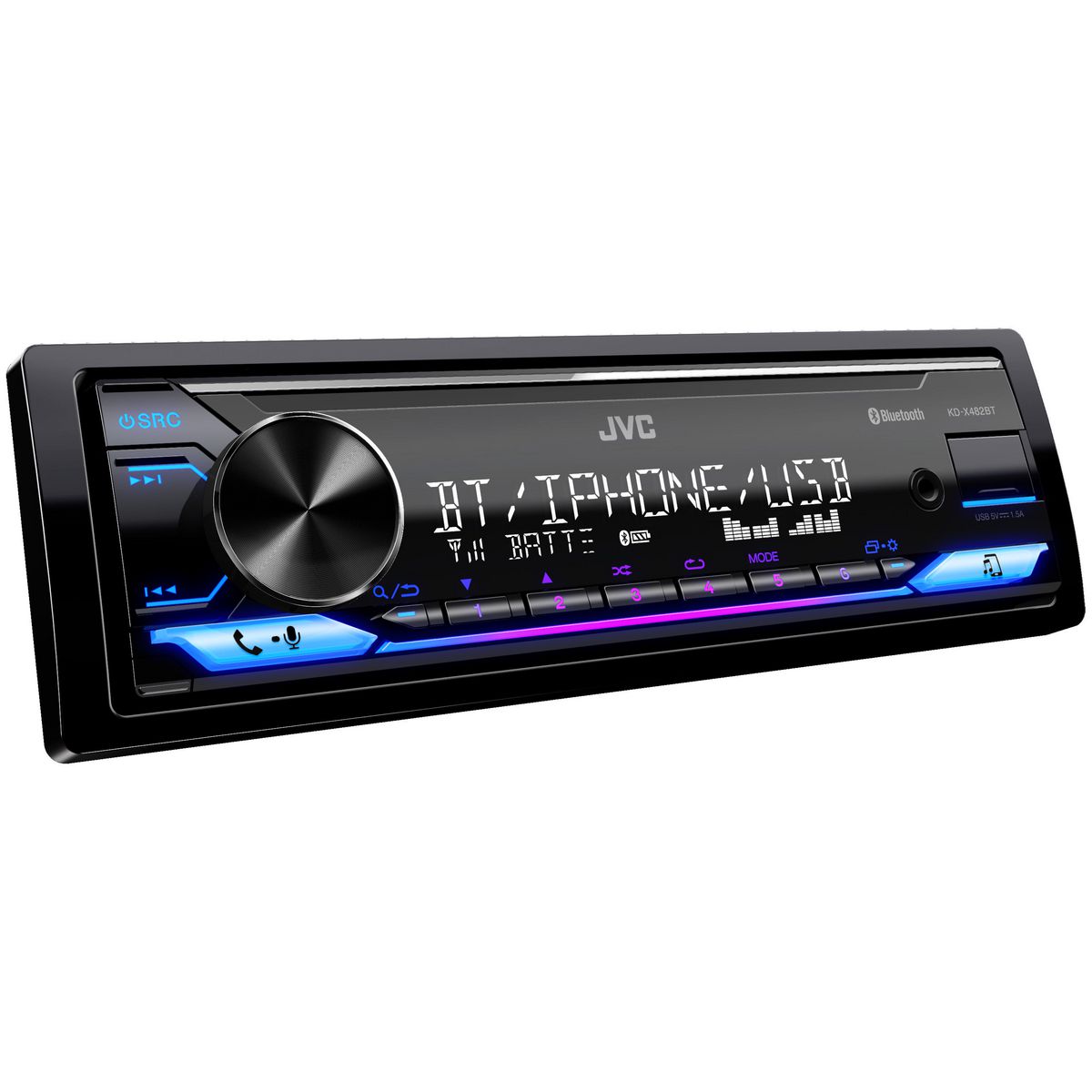 JVC Head Unit W/Bluetooth/USB KD-X482BT
