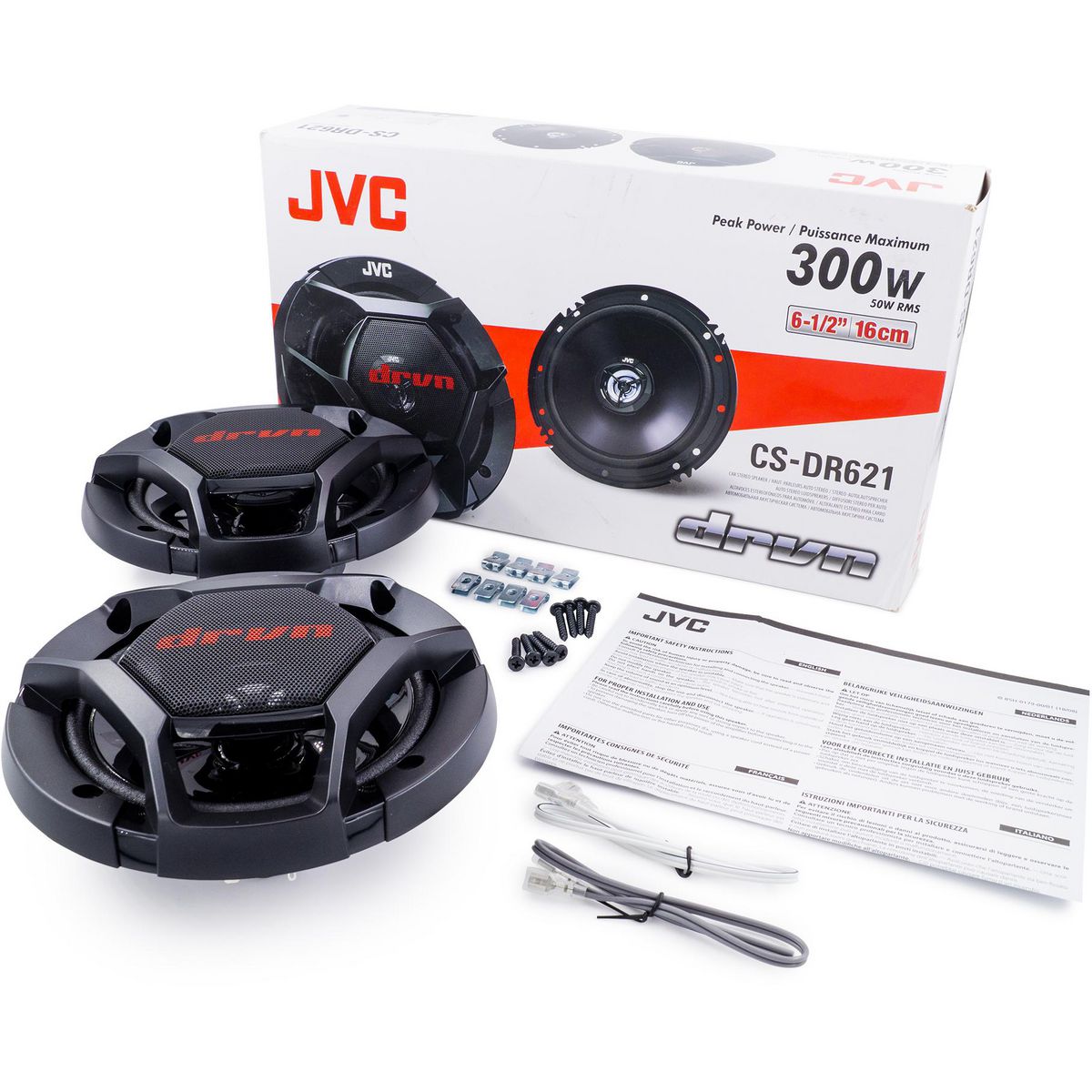 JVC 6.5in. 2-Way Speakers CS-DR621