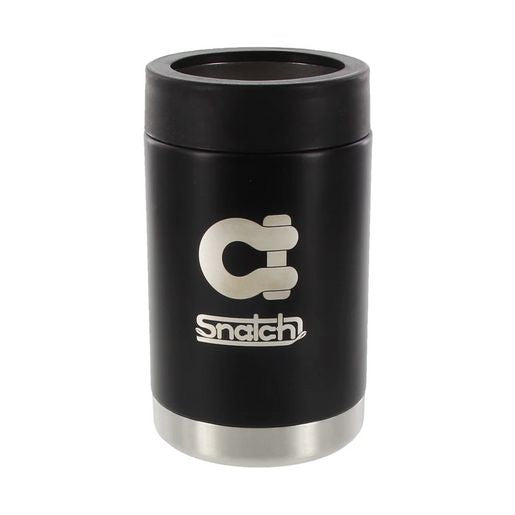 Snatch Stubby Cooler Stainless Steel Black - SNSTC-B