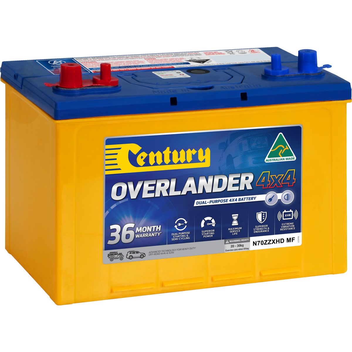 Century Batteries Overlander 4X4 Cca- 735 N70ZZXHD MF