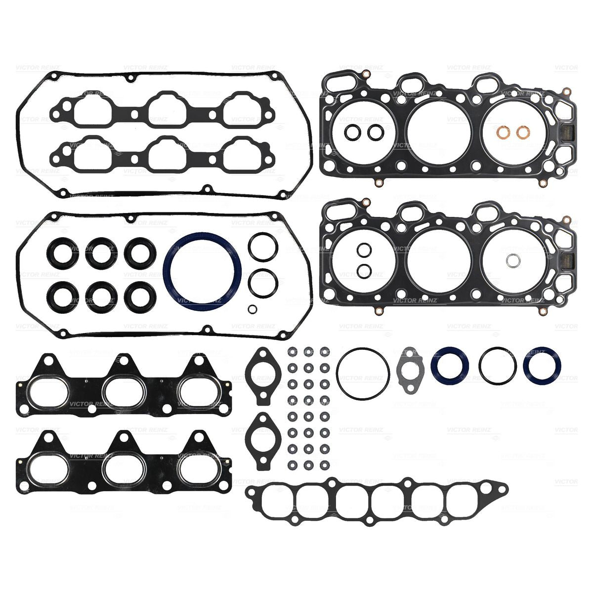 Kiwi Full Set With 2X Gasket - Mitsubishi 6A13 24V Sohc / 6G73 Victor Reinz 27043250VR