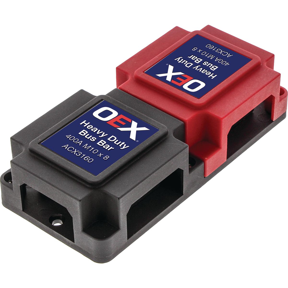 OEX 400A Red / Black Heavy Duty Bus Bar Box ACX3160