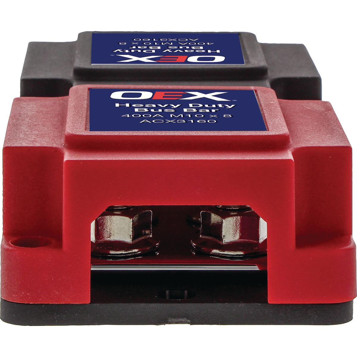 OEX 400A Red / Black Heavy Duty Bus Bar Box ACX3160