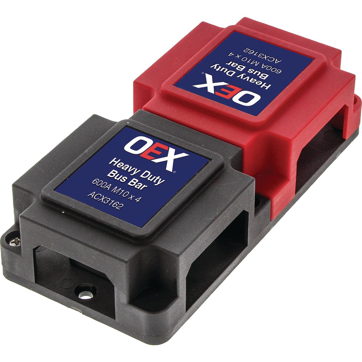 OEX 600A Red / Black Heavy Duty Bus Bar Box ACX3162