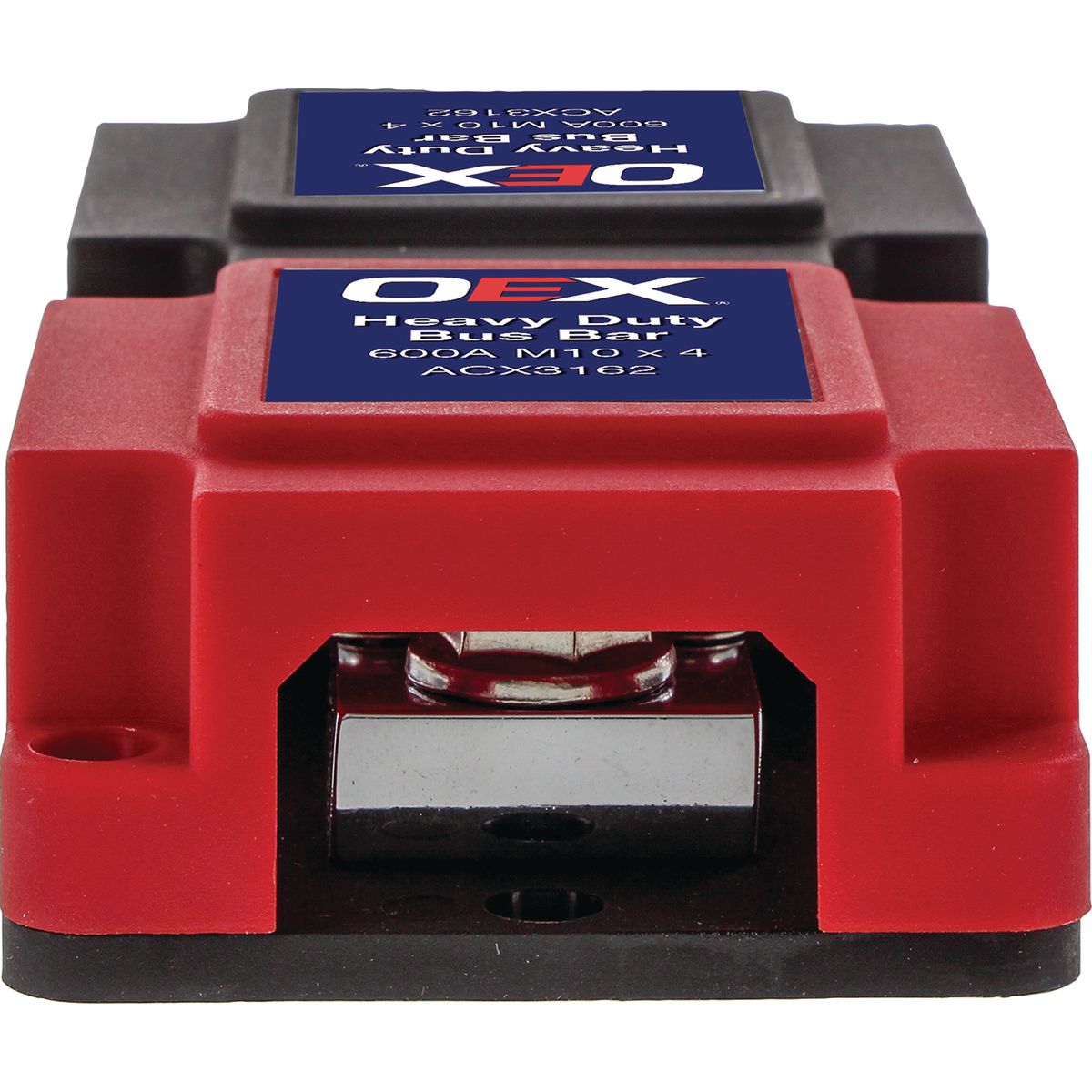 OEX 600A Red / Black Heavy Duty Bus Bar Box ACX3162