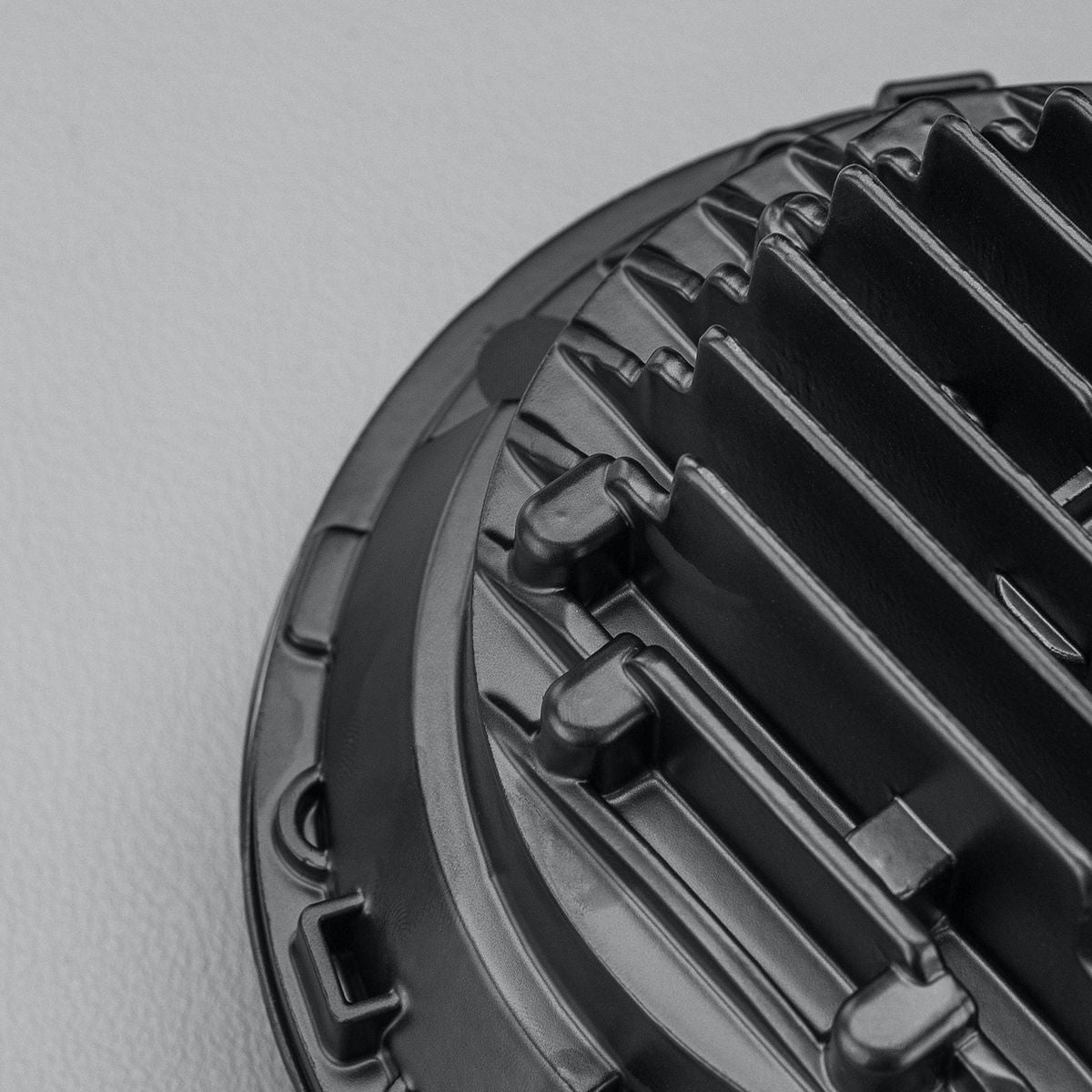STEDI 7 Inch Carbon Black Led Headlight Pair Includes Landcruiser Canbus MOTOCARBON7PAIRLC