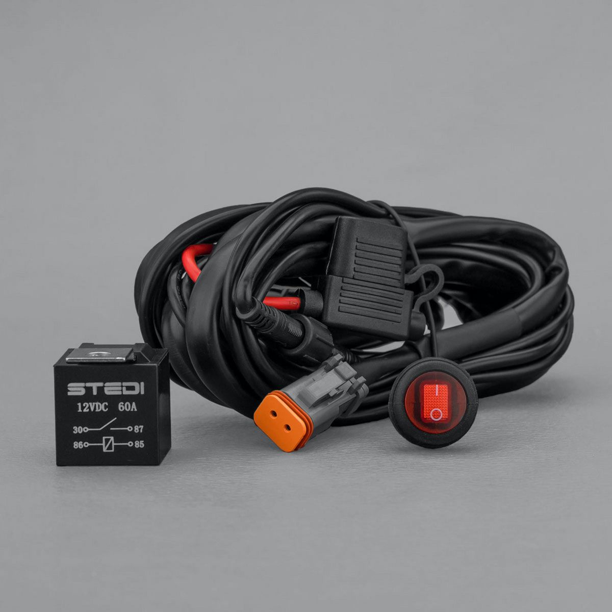 STEDI Wiring Kit  LED Light 12V 40A Switch Relay WIRLEDKIT