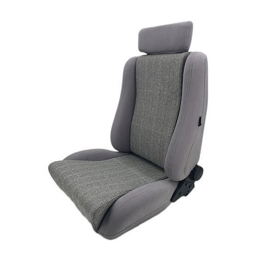Autotecnica Sport Seat Grey With Twin Adjusters & Lumber Support SP88GRS