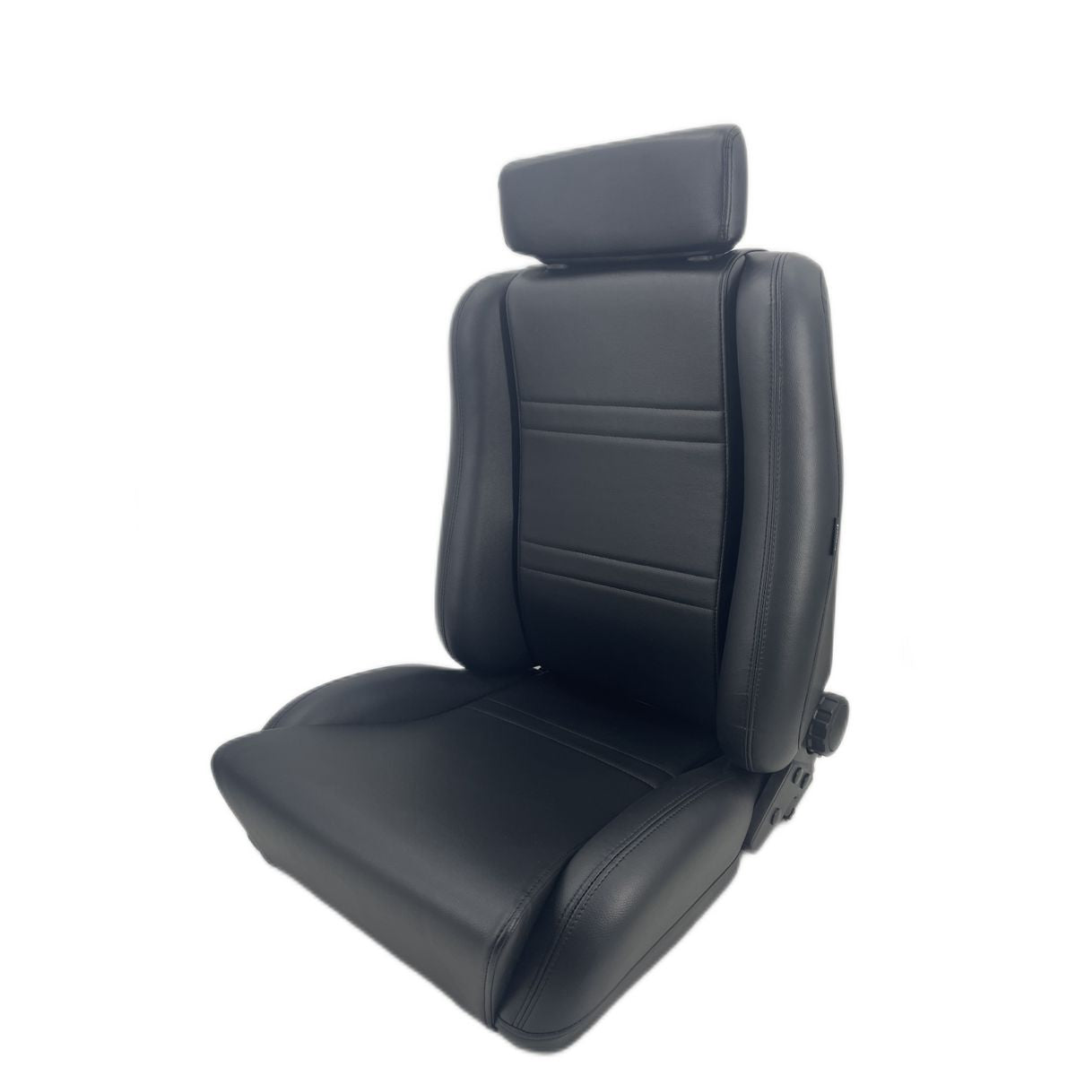Autotecnica Sport Seat Black Leather Look With Twin Adjusters SP88LBK
