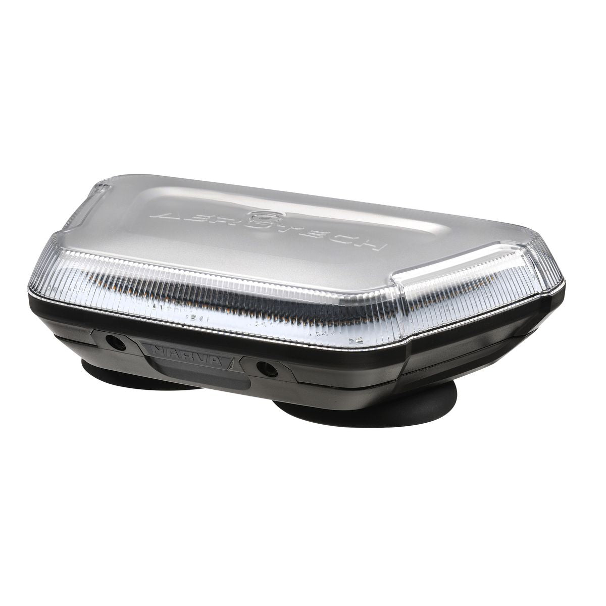 Narva LED Aerotech Mini Light Box Amber/Clear Lens 10-80V Magnetic Mount 85016AC