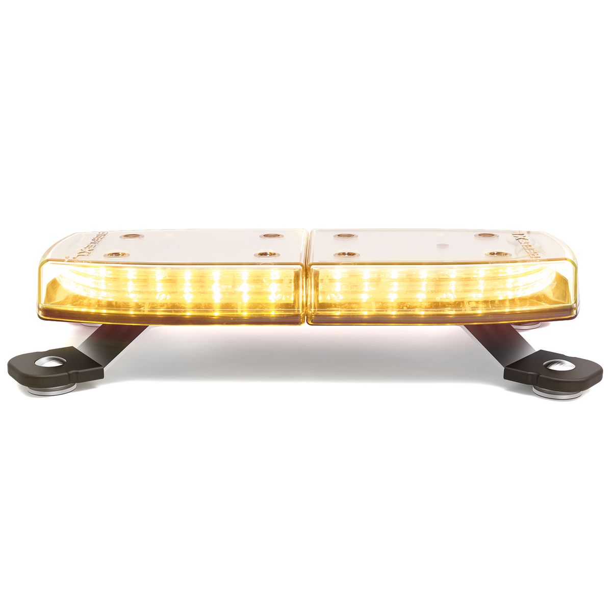 Ecco Reflexl Amber Lightbar 305Mm With Clear Lens Magnetic Mount 11-012CA-E-MG