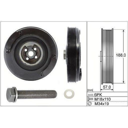 INA Crankshaft Pulley Kit 544 0002 20