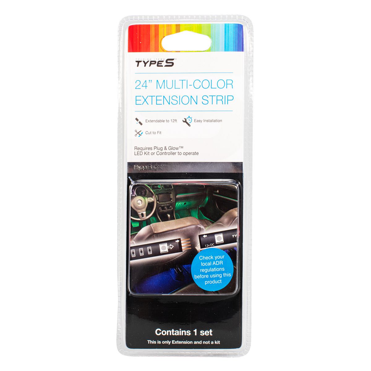 Type S Plug & Glow 24 Inch Hyperbright Multi Colour Extension LM55323
