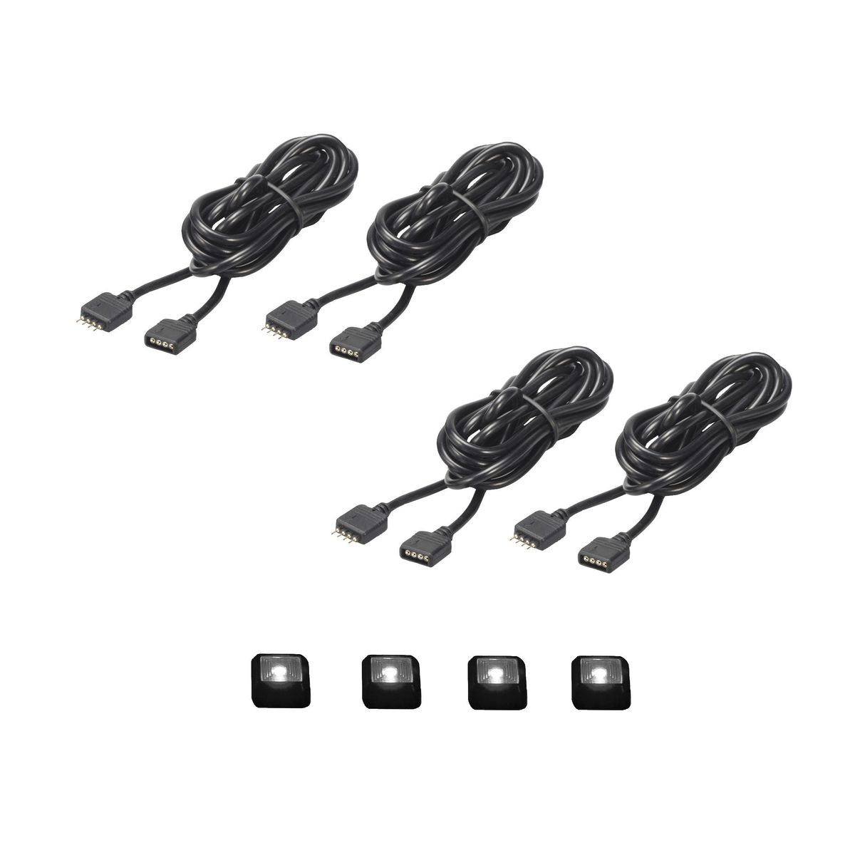 Type S Plug & Glow Multi Colour Extension Micro Light (4 Piece) LM55259