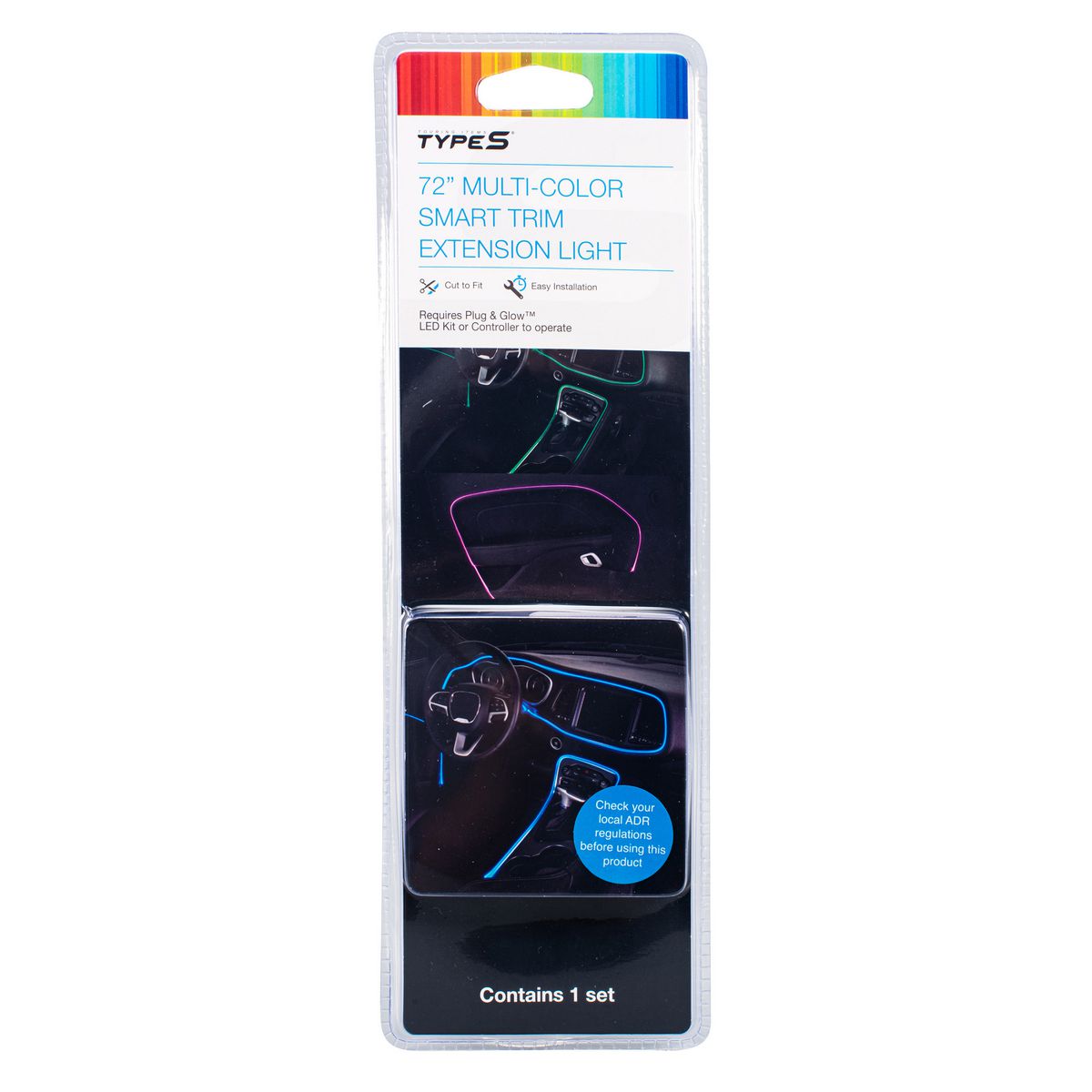 Type S Plug & Glow 72 Inch Smart Extension Trim Light Multi-Colour LM55880