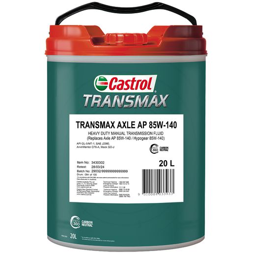 Castrol TRANSMAX Axle AP 85W-140 Gear Oil 20L 3430302
