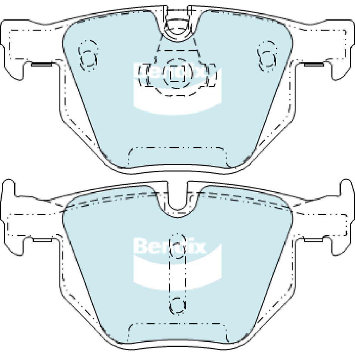 Bendix 4x4 Brake Pad Set DB1694 -4WD
